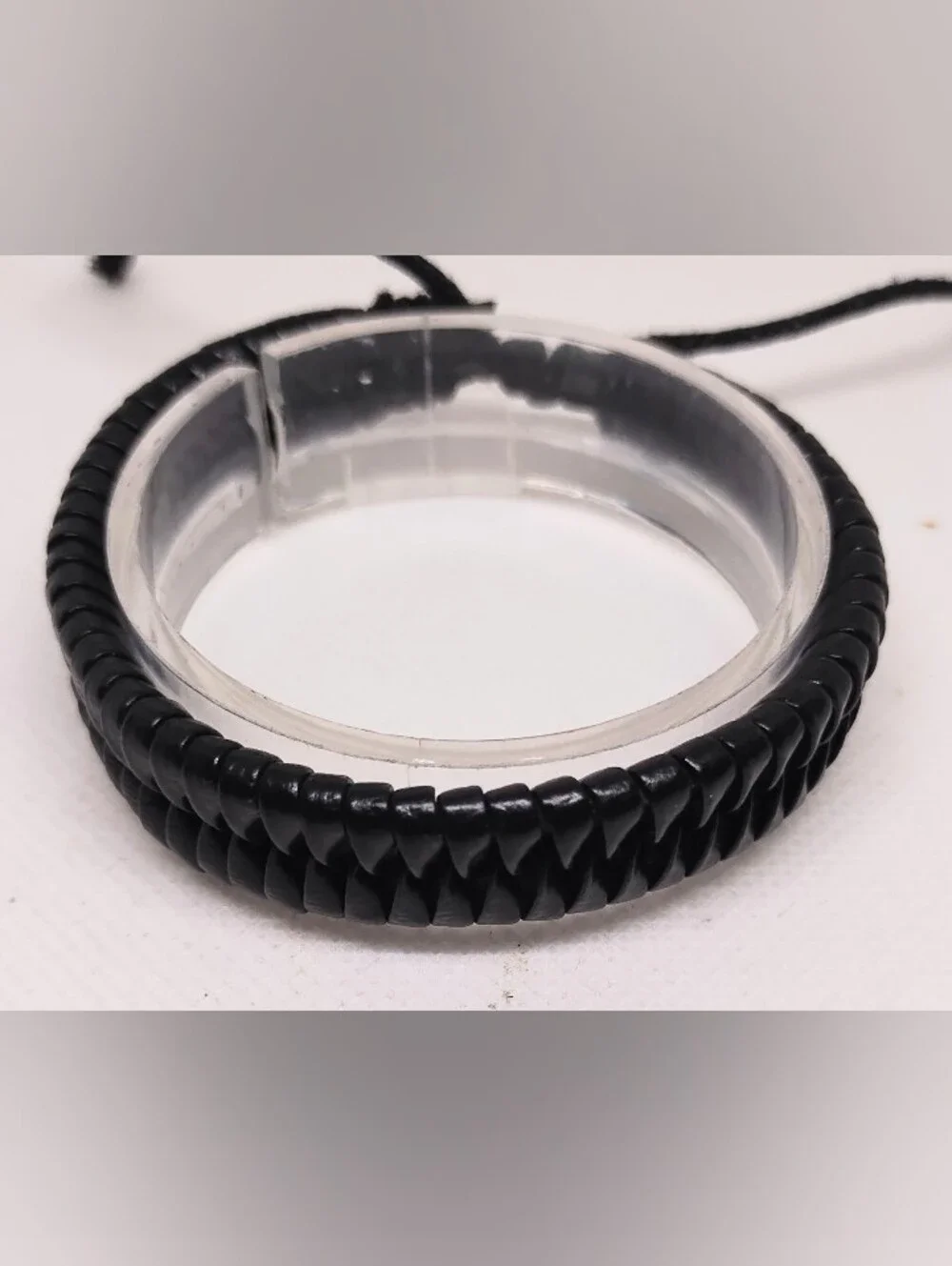 Men's Bracelet Leather‎ Braided Black Jewelry New G20